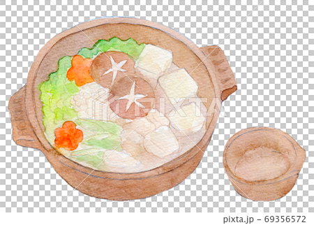 Watercolor illustration seafood fish seafood fuguchiri 69356572