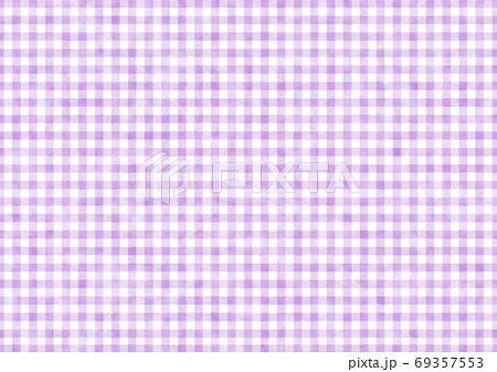ギンガムチェック チェック柄 背景 テキスタイル 模様 紫 イラストのイラスト素材