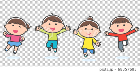 孩子們跳在一起/與線 孩子們跳在一起/與線 69357693