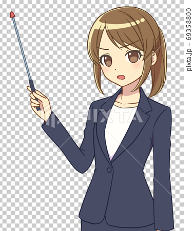 Woman In Suit Stock Illustration