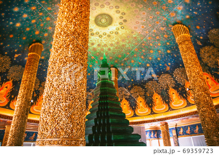 Wat Paknam Bhasicharoen, a temple, pagoda and Buddha statue in Bangkok Thailand 69359723