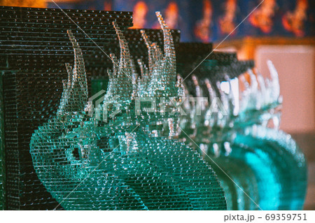 Wat Paknam Bhasicharoen, a temple, pagoda and Buddha statue in Bangkok Thailand 69359751