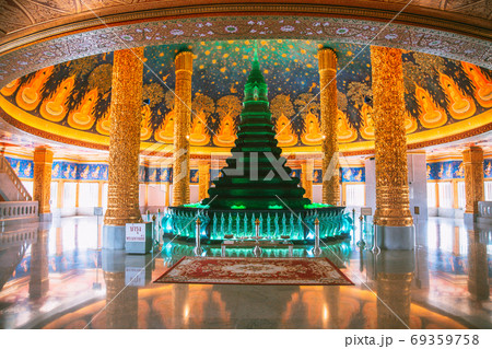 Wat Paknam Bhasicharoen, a temple, pagoda and Buddha statue in Bangkok Thailand 69359758