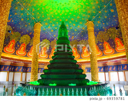 Wat Paknam Bhasicharoen, a temple, pagoda and Buddha statue in Bangkok Thailand 69359781