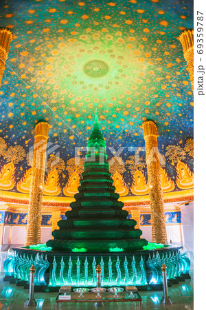 Wat Paknam Bhasicharoen, a temple, pagoda and Buddha statue in Bangkok Thailand 69359787