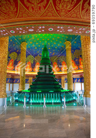 Wat Paknam Bhasicharoen, a temple, pagoda and Buddha statue in Bangkok Thailand 69359790