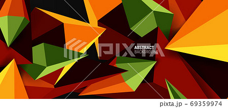 3d low poly abstract shape background vector illustration 69359974