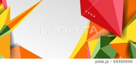 3d low poly abstract shape background vector illustration 69360006