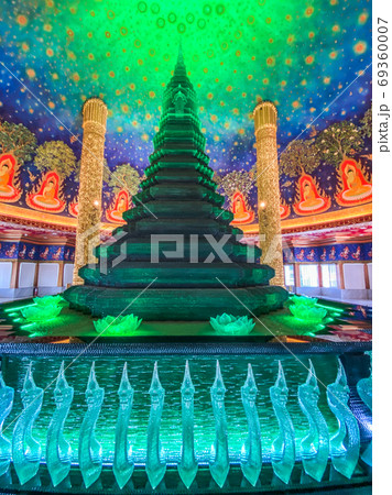 Wat Paknam Bhasicharoen, a temple, pagoda and Buddha statue in Bangkok Thailand Wat Paknam Bhasicharoen, a temple, pagoda and Buddha statue in Bangkok Thailand 69360007