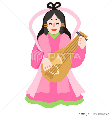 七福神 弁財天のイラスト素材