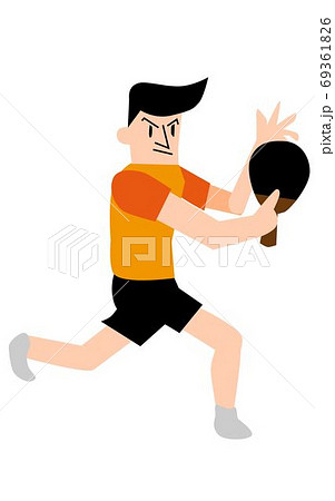 卓球選手のフォーム バックハンド 卓球選手のフォーム バックハンド 69361826