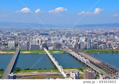 街並み　十三大橋付近 69363603