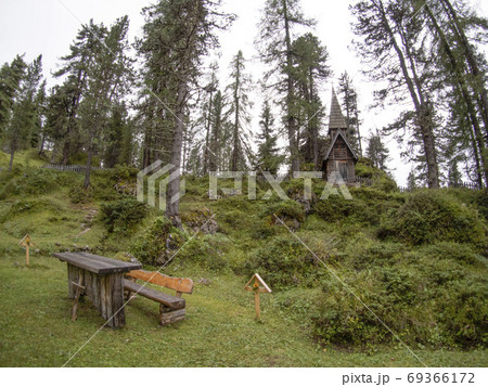I world war old wood church and cemetery in dolomites valparola I world war old wood church and cemetery in dolomites valparola 69366172