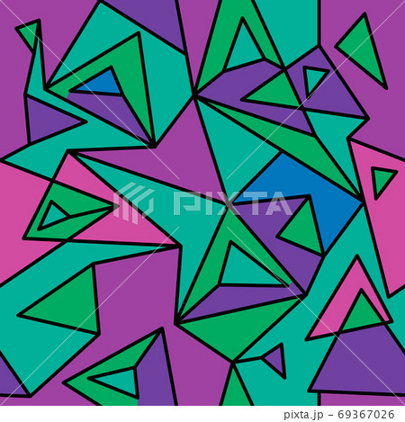 Fragment of geometric cubism, Abstract seamless pattern 3.3. 69367026