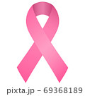 Pink ribbon symbol of the organizations supporting the program for the fight against breast cancer. 69368189