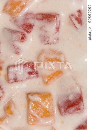 Fresh fruit salad with milk 69369209