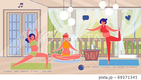 Relaxing Yoga Practices for Three Pregnant Girls 69371345