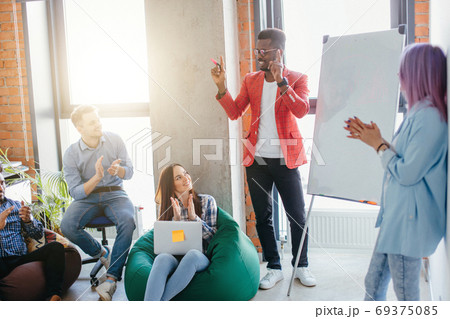 business conference presentation with team training flipchart office business conference presentation with team training flipchart office 69375085