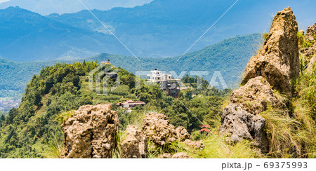 Landscape mountain view near Pokhara city, Nepal Landscape mountain view near Pokhara city, Nepal 69375993