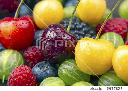 lots of fresh different berries. useful vitamin healthy food fru lots of fresh different berries. useful vitamin healthy food fru 69378274