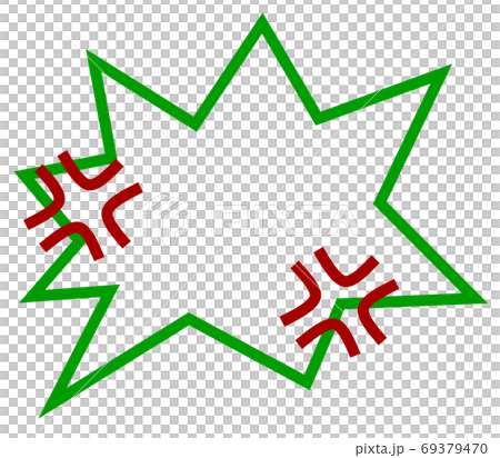 怒っている吹出しのイラスト 69379470