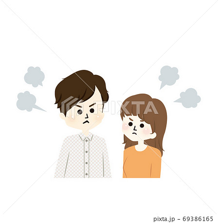 ケンカする夫婦 ケンカする夫婦 69386165