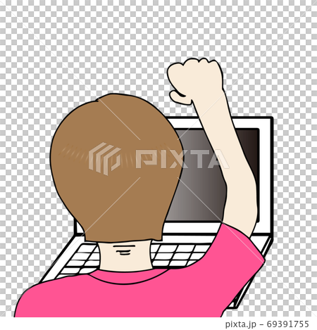 オンラインライブをPCで観て盛り上がる人 69391755