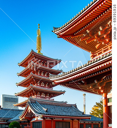 五重塔 仲見世 浅草神社 69391916