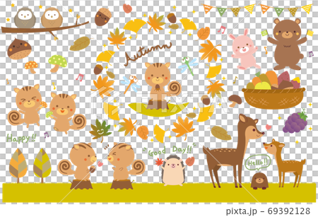 秋天的插圖集 秋天的插圖集 69392128