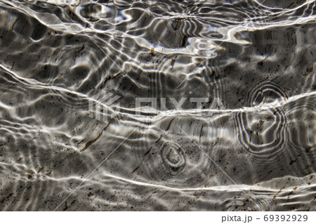 背景素材としての日差しに光る水の波紋の写真の写真素材 背景素材としての日差しに光る水の波紋の写真の写真素材
