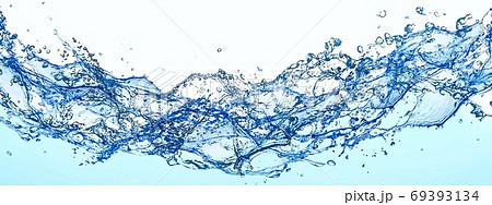 抽象的な水飛沫のイラスト素材