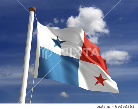 Panama flag (with clipping path) Panama flag (with clipping path) 69393263