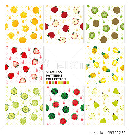 果物のシームレスパターンセット 69395275