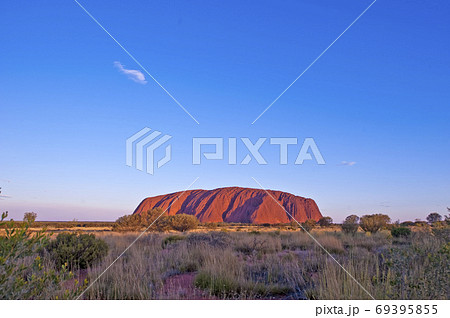 エアーズロック オーストラリア Ululu Ayers Rock Australiaの写真素材