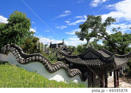 中国庭園 花博記念公園 の写真素材