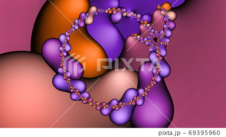 Alien organic cells abstract fractal background Alien organic cells abstract fractal background 69395960