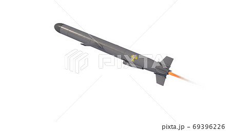 Nuclear Cruise Missile 3d Renderのイラスト素材