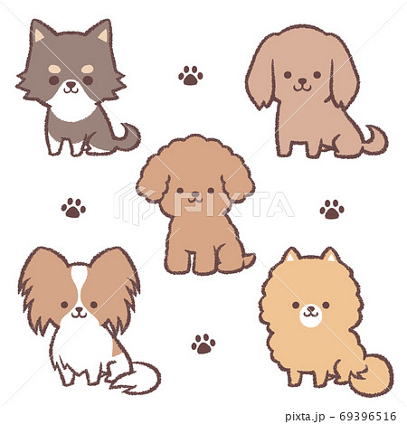 お座り小型犬セット 69396516