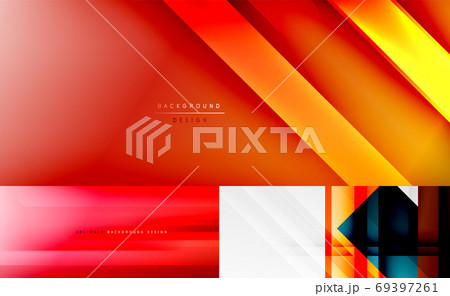 Geometric abstract backgrounds for covers, banners, flyers and posters and other templates 69397261