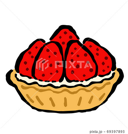 Illustration Of Strawberry Tartのイラスト素材