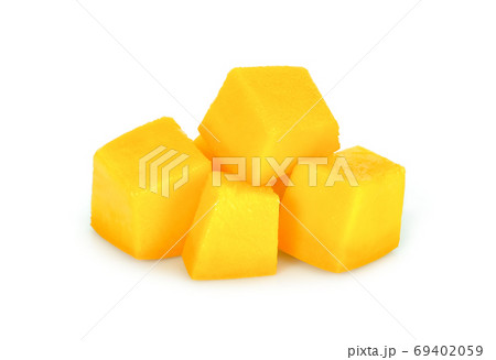 mango cube isolated on white background mango cube isolated on white background 69402059