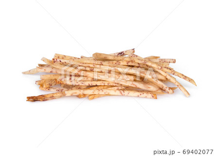 deep fried taro crisp isolated on white background 69402077