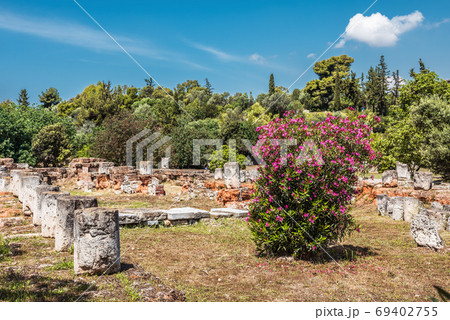 Landscape of Ancient Agora in summer, Athens, Greece Landscape of Ancient Agora in summer, Athens, Greece 69402755