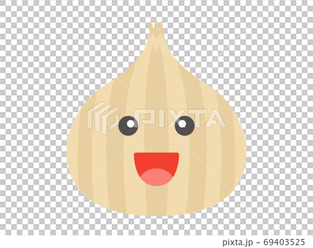 玉ねぎのキャラクターのイラストのイラスト素材