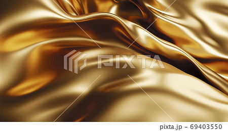 Gold luxury fabric background 3d render 69403550
