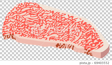 Beef for A5 grade marbled sirloin steak Beef for A5 grade marbled sirloin steak 69403552