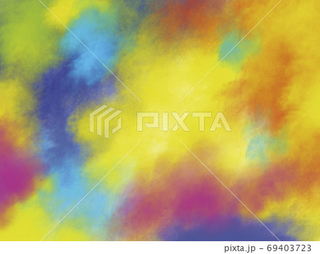Holi festival background design of colorful brush strokes 69403723