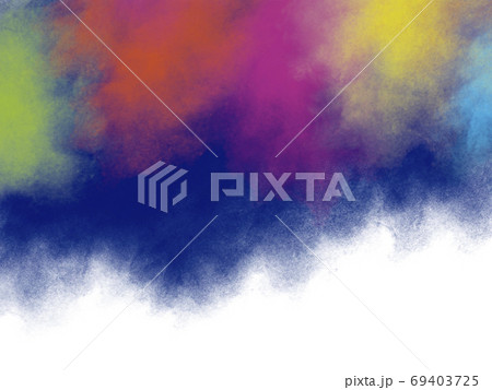 Holi festival background design of colorful brush strokes 69403725