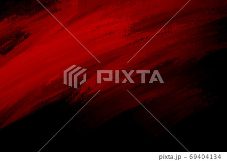 Red paint brush stroke on black background 69404134