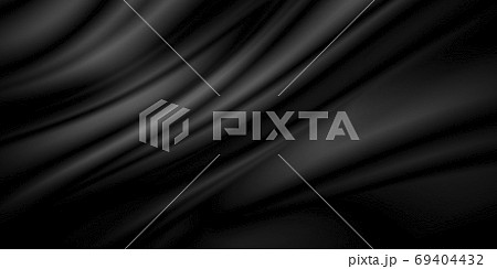 Black luxury fabric background with copy space Black luxury fabric background with copy space 69404432